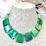 Beautiful Chrysoprase Graduated Necklace